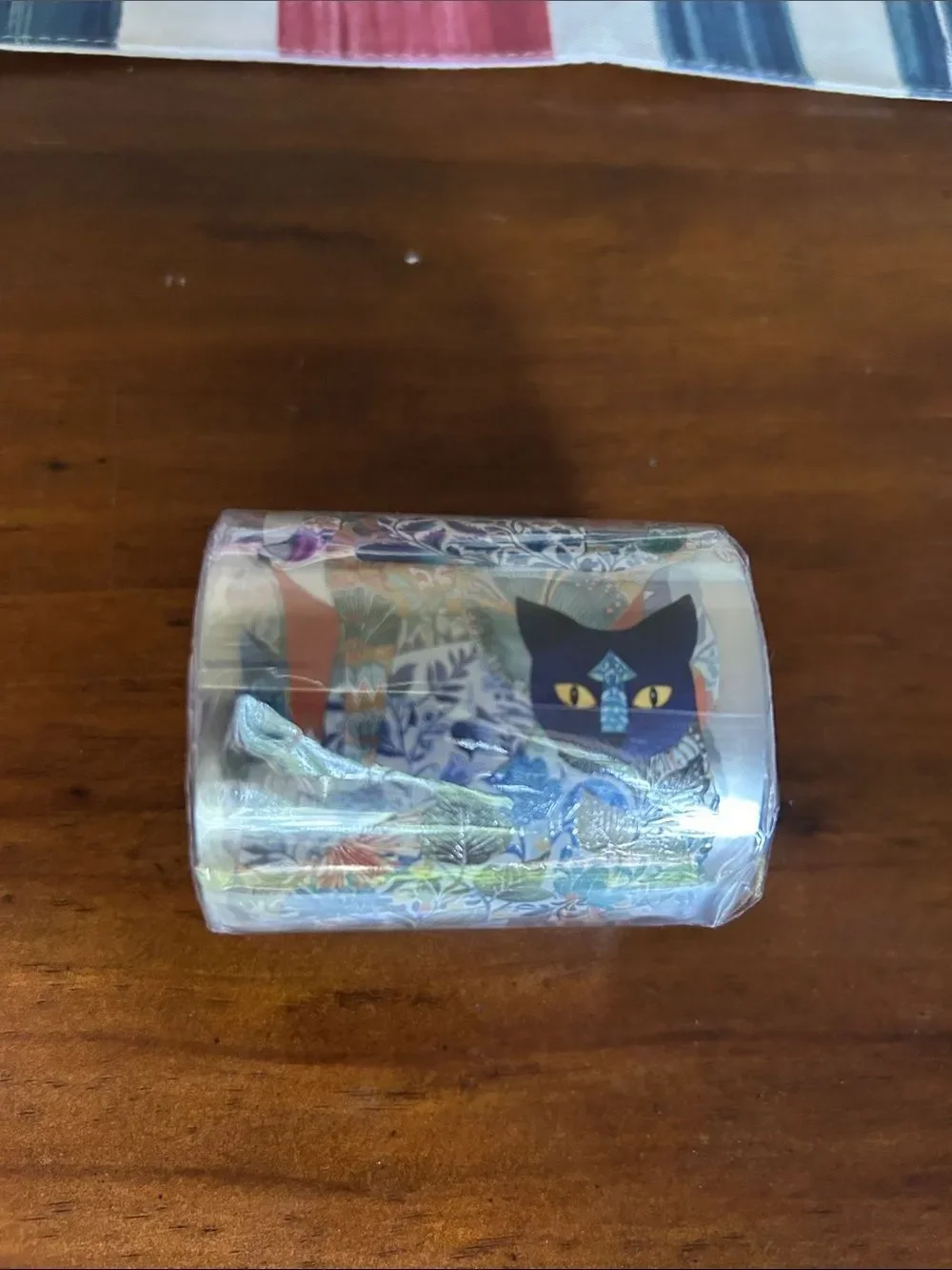 London Gifties Majestic Floral Cats Decorative Washi Tape - Blue/Multicolor NEW